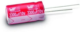 860040475011, Aluminum Electrolytic Capacitors - Radial Leaded WCAP-ATUL 1000uF 25V 20% Radial