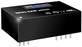 Фото 1/2 RP03-11005SRAW, Isolated DC/DC Converters - Through Hole 3W 36-160Vin 05Vout 600mA