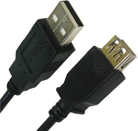BL1093, Кабель USB 2.0 А вилка  --  USB А розетка, 3 м