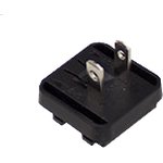 AC PLUG-US2, Interchangeable Adapter, AC / AC, US Type A Plug