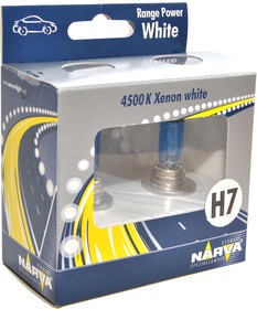 Фото 1/3 486072100, Лампа H7 (55W) PX26d Range Power White 4500K 12V 48607 NVA S2 (2шт)