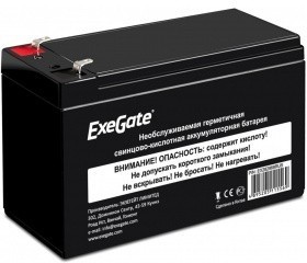 Фото 1/8 Exegate EX285659RUS Аккумуляторная батарея HRL 12-9 (12V 9Ah 1234W, клеммы F2)