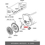 MD703270, ПОДШИПНИК ВЫЖИМНОЙ