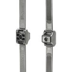 PLDC2.5EH-C350, Cable Ties 19.25 Double Clamp Cable Tie with Spacer