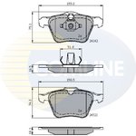 CBP01608, Тормозные колодки перед Ford Galaxy/S-MaxVolvo S80/XC70 1.6-3.2 06-