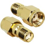 ADP-RPSM-SMAF-G, RF Adapters - In Series RP-SMA Plug to SMA Jack Adapter