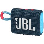 Колонка портативная JBL GO 3, 4.2Вт, синий [jblgo3blup]