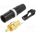NYS 373-9, Штекер RCA на кабель белый