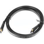 395383, Кабель HDMI - HDMI, 2м, Buro BHP HDMI 2 Flat