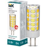 LLE-CORN-5-012-40-G4, Лампа LED CORN капсула 5Вт 12В 4000К керамика G4 IEK