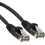 73-7791-7, Cat5e Male RJ45 to Male RJ45 Ethernet Cable, U/UTP, Black PVC Sheath, 2.1m