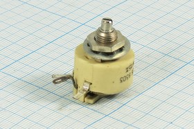Фото 1/2 Резистор переменный, поворотный 33 Ом, линейность А, ширина 26мм, вал и размеры ВС-1d4x25, ППБ-3А