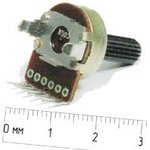 Резистор переменный поворотный 500 кОм, линейная B, длина 16мм, вал 6x25 ...