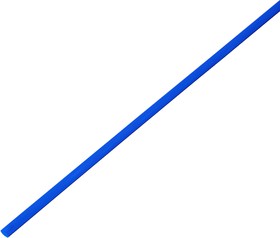55-0405, Трубка термоусаживаемая ТУТ 4,0/2,0мм, синяя, упаковка 50 шт. по 1м,