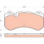 GDB1710, Колодки тормозные дисковые передн MERCEDES-BENZ ...