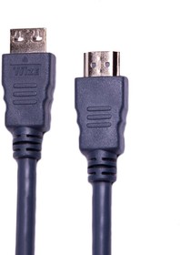 Фото 1/4 Кабель HDMI - HDMI, M/M, 1 м, v2.0, K-Lock, поз.р, экр, Wize, CP-HM-HM-1M