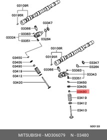 MD306079, САЛЬНИК ШТОКА ВПУСКНОГО КЛАПАНА [ORG]