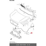 0932110023, Hood limiter, rubber