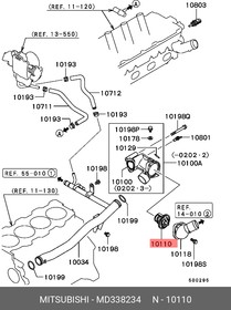 Термостат комплект MITSUBISHI MD338234