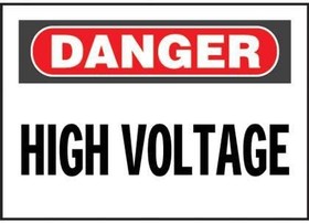 PPS0710D72, Labels & Industrial Warning Signs ADH Sign Poly 'Danger High V