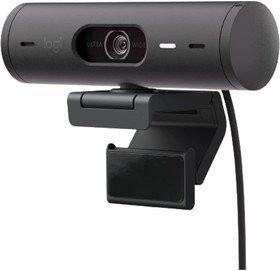 Фото 1/10 Веб-камера Logitech Webcam BRIO 500 HD, graphite (960-001422)