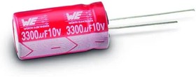 860130875008, Aluminum Electrolytic Capacitors - Radial Leaded WCAP-ATET 33uF 100V 20% Radial