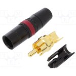 NYS 373-2, Штекер RCA на кабель красный