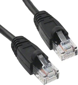 MP-64RJ45UNNK-050, Ethernet Cables / Networking Cables CAT 6 UNSHLD CA RJ45-RJ45 50' Black