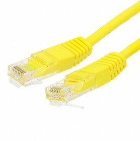 N002-003-YW, Ethernet Cables / Networking Cables 3' Cat5e/Cat5 350MHz RJ45 M/M Yellow 3'