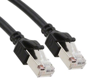 Фото 1/3 09459711122, Ethernet Cables / Networking Cables CAT5 IP20 PATCH CABL BLACK SHEATH 1.0m