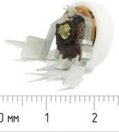 Фото 1/2 Резистор переменный поворотный 33кОм, линейная А, длина 14мм, вал 14x5, СП3-3бм; №7212 РПвр 33к\А\14мм\14x5\СП3-3бм\