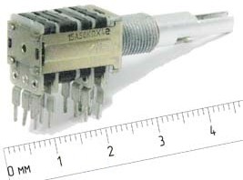 Резистор переменный поворотный 50 кОм, линейная A, х41; №4589 РПвр 50к\A\\\х41\
