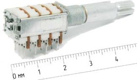 Резистор переменный поворотный 100 кОм, линейная A, длина 13мм; №4590 РПвр 100к\A\13мм\\\