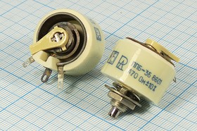 Фото 1/2 Резистор переменный, поворотный 470 Ом, ширина 25мм, ППБ-3Б