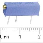 Подстроечный резистор 100 кОм, 15 оборотов, выводы 3P/плат, 3006P104BARO