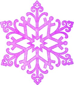 Фото 1/2 502-377, Елочная фигура Снежинка Снегурочка, 82 см, цвет фиолетовый