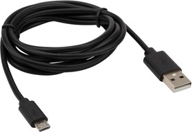 Фото 1/5 18-1164-2, Кабель USB-A - micro USB, 1А, 1,8м, ПВХ, черный