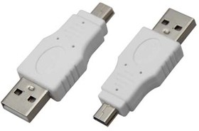 Фото 1/4 18-1174, Переходник штекер USB-A (Male)-штекер miniUSB (Male)