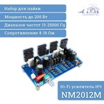NM2012M, Моно усилитель НЧ 200 Вт Hi-Fi - набор для пайки