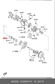 S10H-26-119, Кольцо стопорное подшипника ступицы колеса