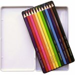 Набор цветных карандашей 12цв. в металлическом футляре 9800-12