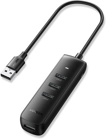 Фото 1/10 Разветвитель USB Ugreen 4 в 1, 4 x USB 3.0, 5Gbps, 0.25м (10915)