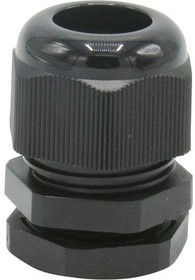 RND 465-00376, Cable Gland, 13 ... 18mm, M25, Polyamide, Black, Pack of 10 pieces