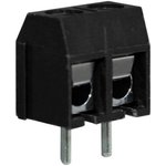 CTBP5000/2, Wire-To-Board Terminal Block, THT, 5mm Pitch, Right Angle, Screw, 2 Poles