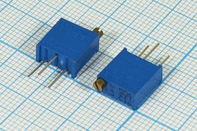 Подстроечный резистор, номинальное сопротивление 1.0 кОм, количество оборотов 25, выводы 3P, на плату, марка 3296Y, производитель BARONS
