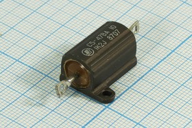 Фото 1/2 Резистор постоянный мощный 1,2 кОм, мощность 10, размер AXI 20,0x22,0x12,0, точность 5, серия WW, выводы 2C, тип С5-47ВА