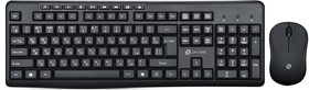 Фото 1/4 Клавиатура + мышь Оклик 225M клав:черный мышь:черный USB беспроводная Multimedia (1454537)