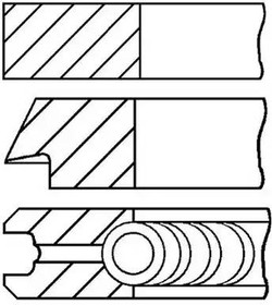 Фото 1/2 08-783300-00, Кольца поршневые компл на 1 цил fiat