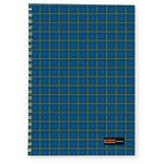 7-96-002, General notebook A4 96L cell,spir,region of maps. A4 GR. TARTAN 3 TYPES
