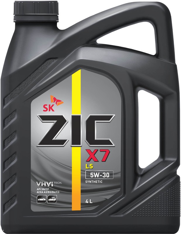 Масло моторное ZIC X7 LS 5W-30 синтетическое 4 л 162619 – купить